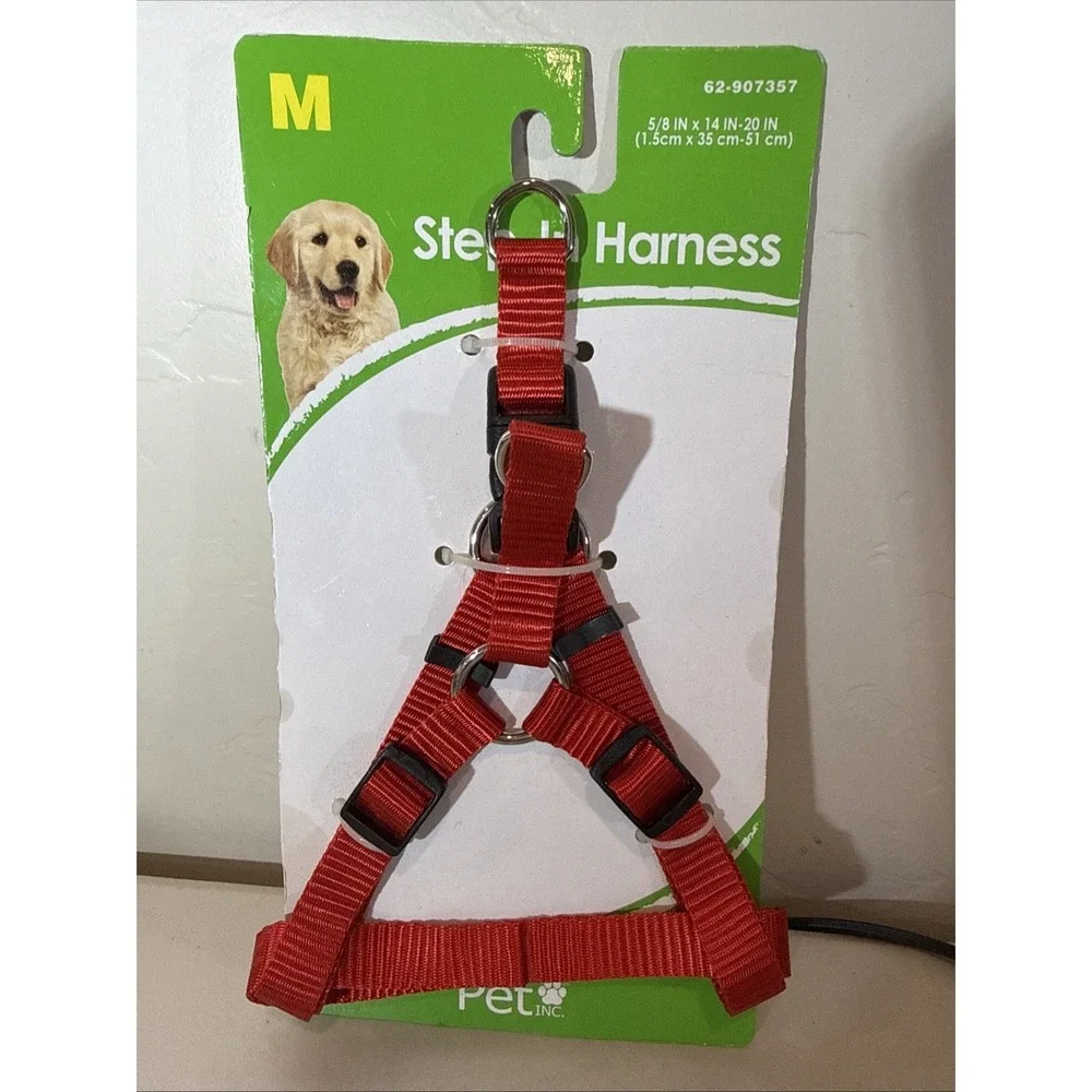 Step In Harness Red Pets Dogs 5/8